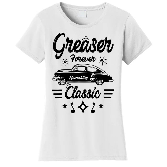 1950s Sock Hop Costume Retro 50s Vintage Rockabilly Greaser Women's T-Shirt