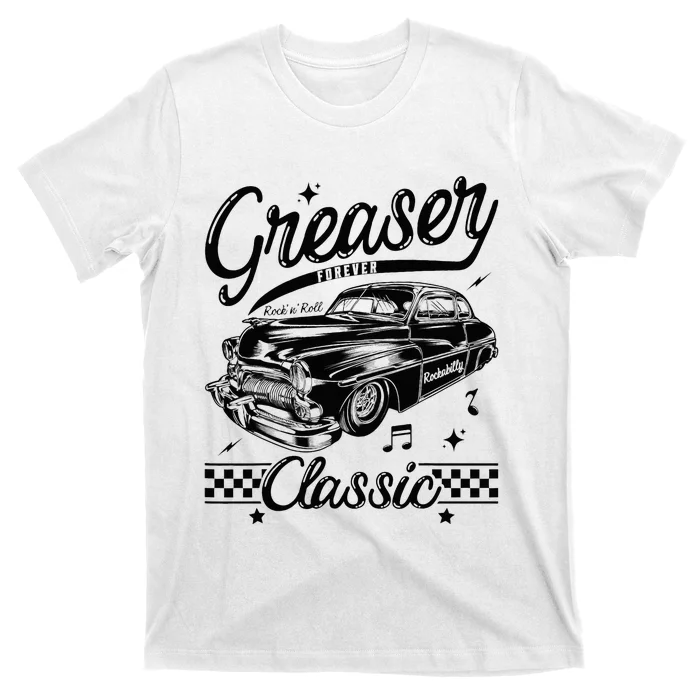 1950s Sock Hop Costume Retro 50s Vintage Rockabilly Greaser T-Shirt