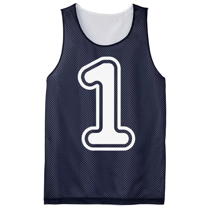 1 Sports Jersey Birthday Age Favorite Lucky Number Mesh Reversible Basketball Jersey Tank