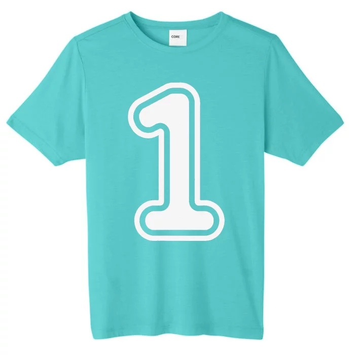 1 Sports Jersey Birthday Age Favorite Lucky Number ChromaSoft Performance T-Shirt