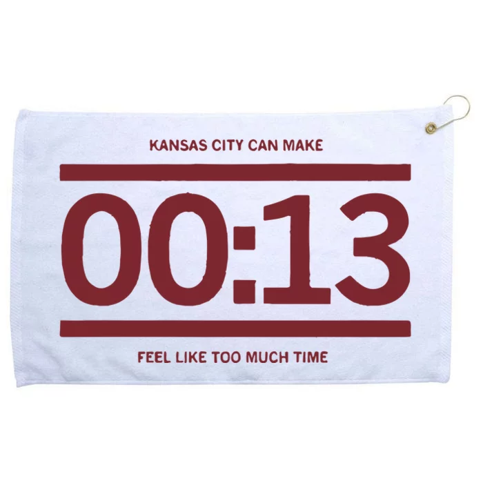 13 Seconds Kansas City Can Make 13 Seconds Feel Like Too Much Time Grommeted Golf Towel