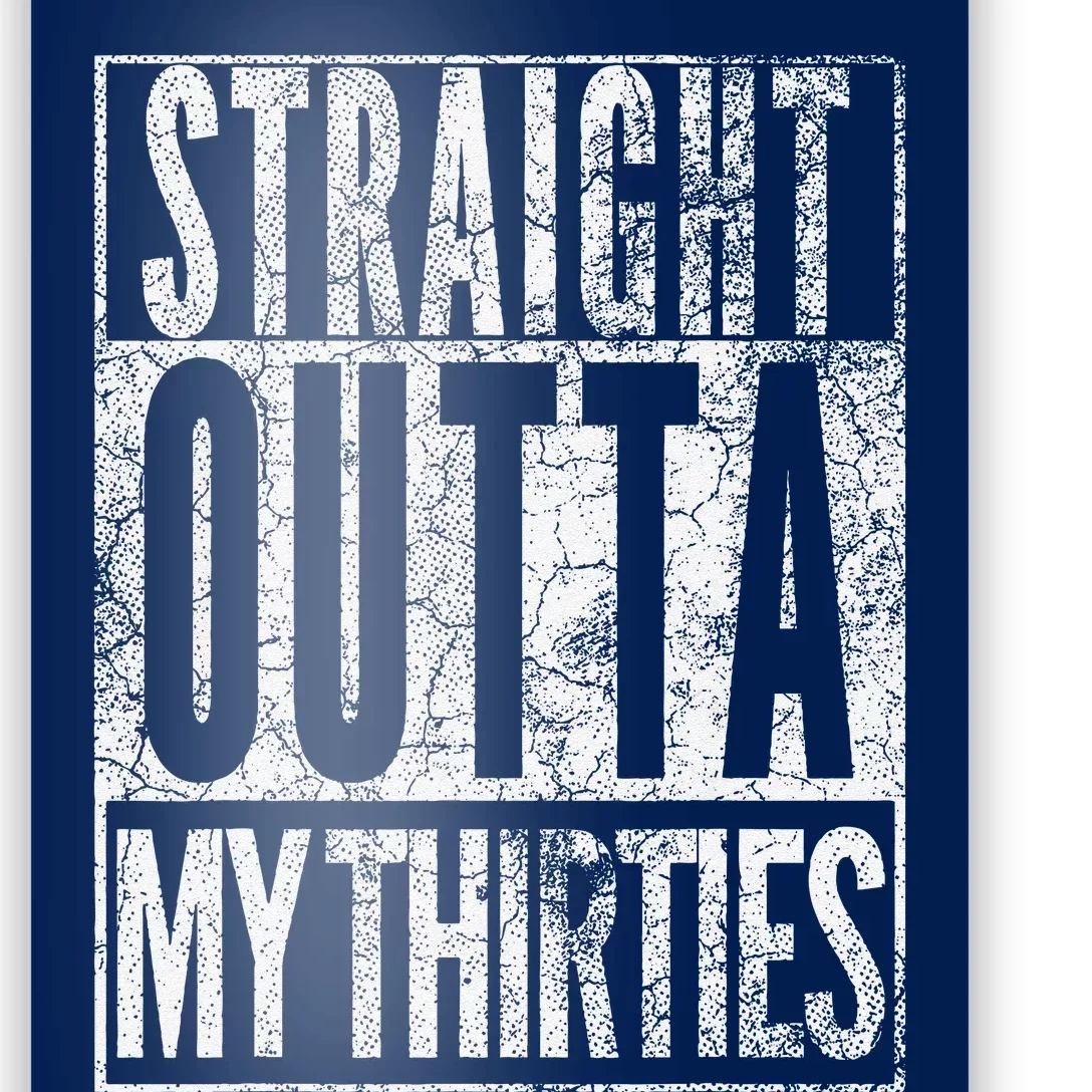 1984 Straight Outta My Thirties 40th Birthday Gift 40 Years Poster