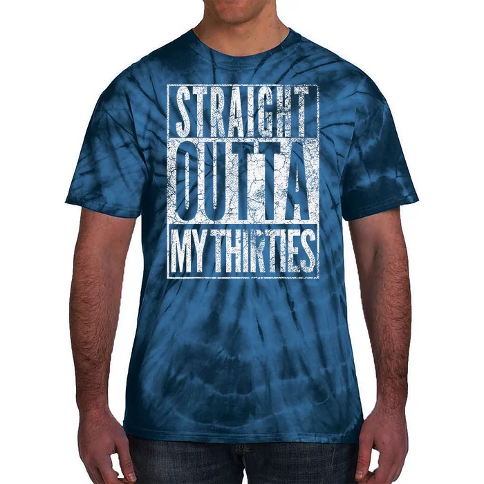 1984 Straight Outta My Thirties 40th Birthday Gift 40 Years Tie-Dye T-Shirt