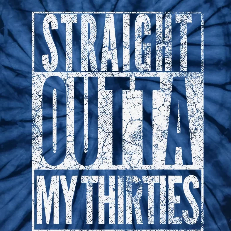 1984 Straight Outta My Thirties 40th Birthday Gift 40 Years Tie-Dye T-Shirt