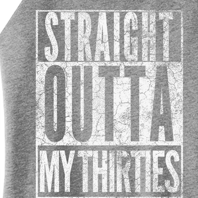 1984 Straight Outta My Thirties 40th Birthday Gift 40 Years Women’s Perfect Tri Rocker Tank