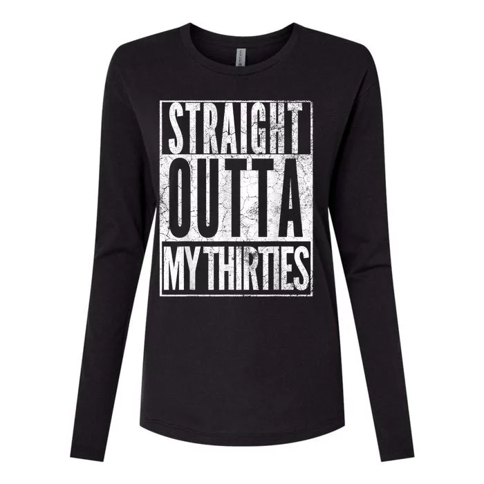 1983 Straight Outta My Thirties 40th BIRTHDAY Gift 40 Years Womens Cotton Relaxed Long Sleeve T-Shirt