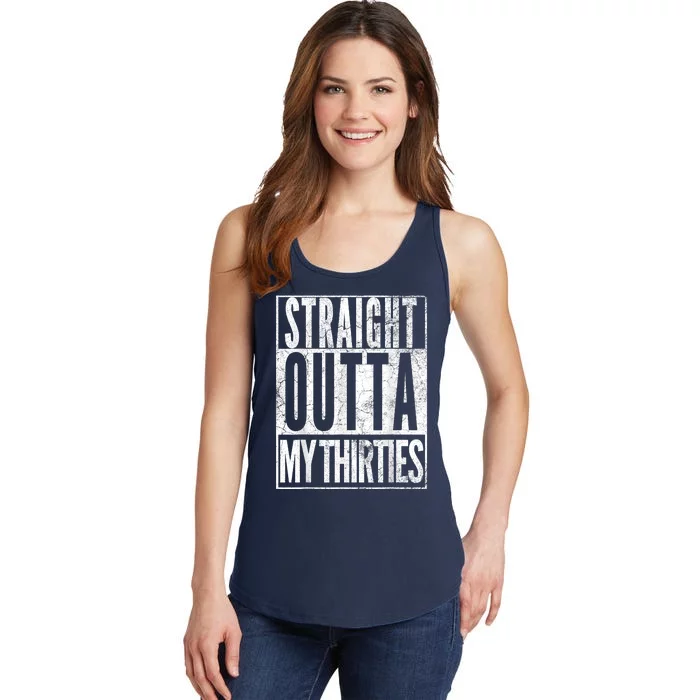 1983 Straight Outta My Thirties 40th BIRTHDAY Gift 40 Years Ladies Essential Tank