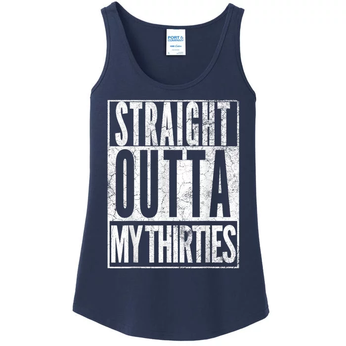 1983 Straight Outta My Thirties 40th BIRTHDAY Gift 40 Years Ladies Essential Tank