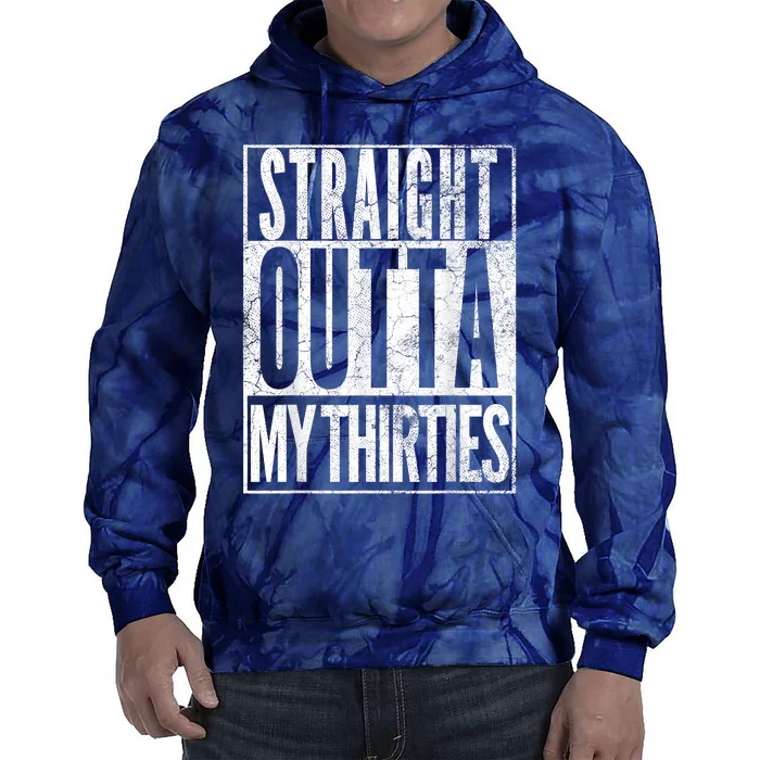 1983 Straight Outta My Thirties 40th BIRTHDAY Gift 40 Years Tie Dye Hoodie