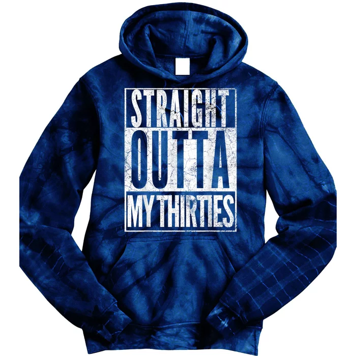 1983 Straight Outta My Thirties 40th BIRTHDAY Gift 40 Years Tie Dye Hoodie