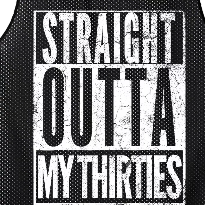 1983 Straight Outta My Thirties 40th BIRTHDAY Gift 40 Years Mesh Reversible Basketball Jersey Tank