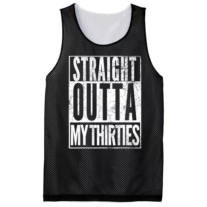 1983 Straight Outta My Thirties 40th BIRTHDAY Gift 40 Years Mesh Reversible Basketball Jersey Tank