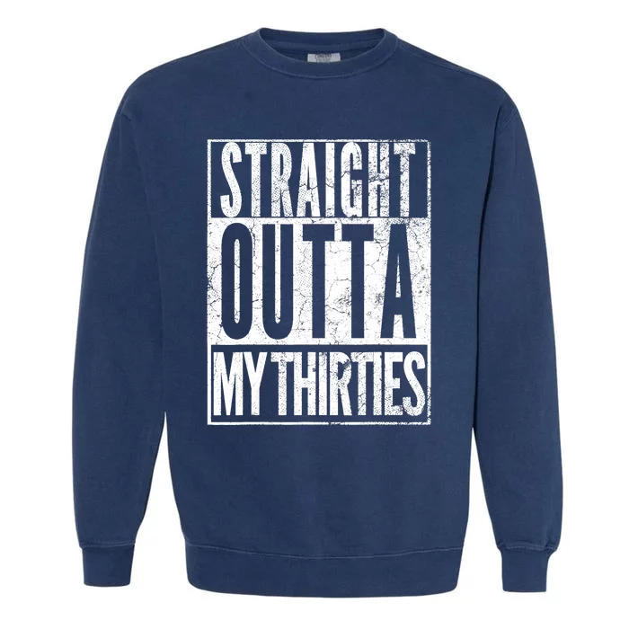 1983 Straight Outta My Thirties 40th BIRTHDAY Gift 40 Years Garment-Dyed Sweatshirt