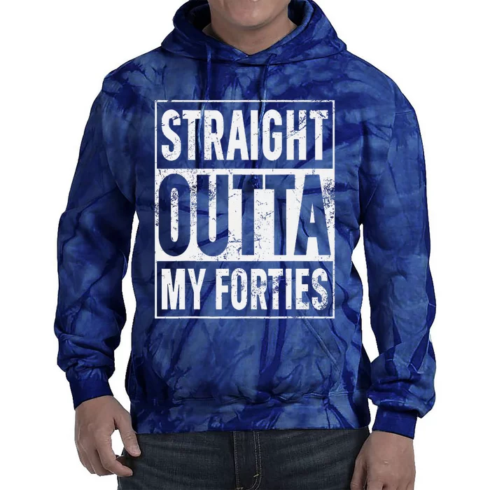 1973 Straight Outta My Forties 50th Birthday 50 Years Tie Dye Hoodie