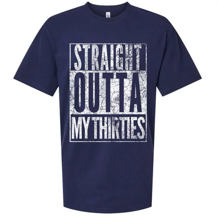 1984 Straight Outta My Thirties 40th Birthday Gift 40 Years Sueded Cloud Jersey T-Shirt