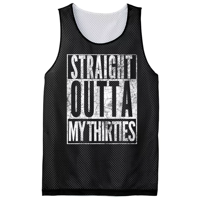 1983 Straight Outta My Thirties 40th BIRTHDAY Gift 40 Years Mesh Reversible Basketball Jersey Tank