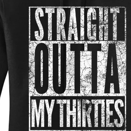 1984 Straight Outta My Thirties 40th Birthday Gift 40 Years Women's Pullover Hoodie