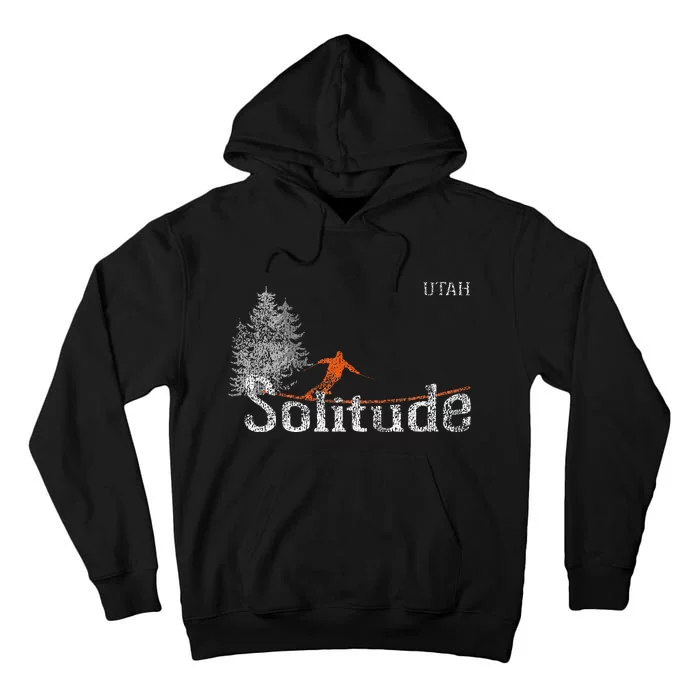 1980s Style Solitude Utah Vintage Skiing Tall Hoodie