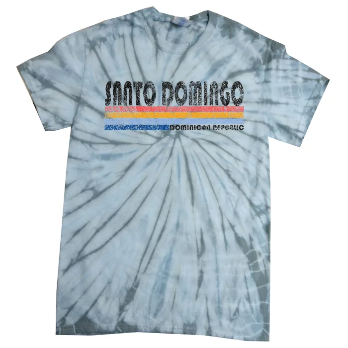 191980s Style Santo Domingo Dominican Republic Tie-Dye T-Shirt