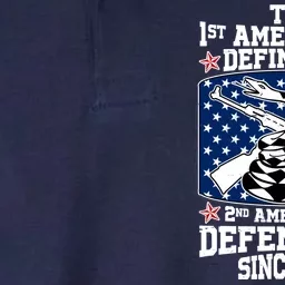 1st Amendment Defines Us 2nd Amendment Defends Us Since 1791 Softstyle Adult Sport Polo