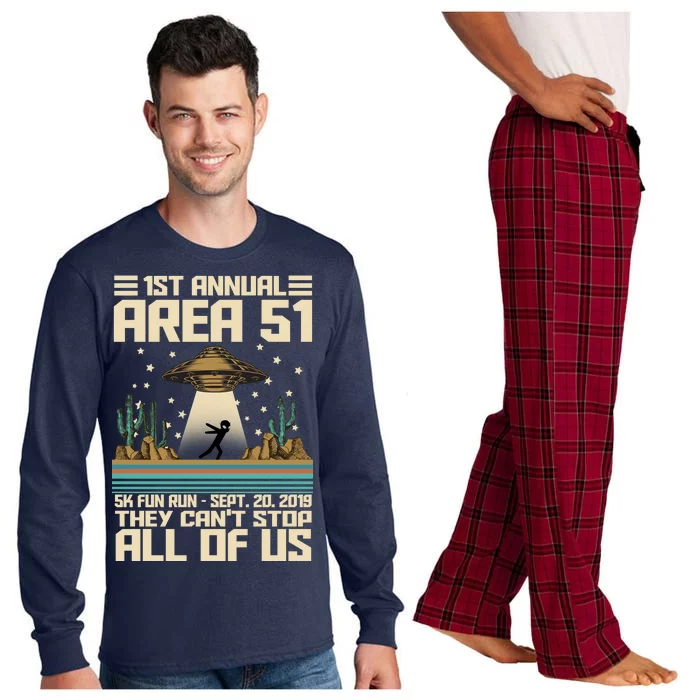 1st Annual Area 51 5k Fun Run Cant Stop Us Long Sleeve Pajama Set