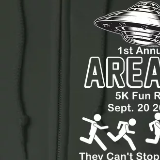 1st Annual Area 51 Fun Run Sept. 20, 2019 Full Zip Hoodie