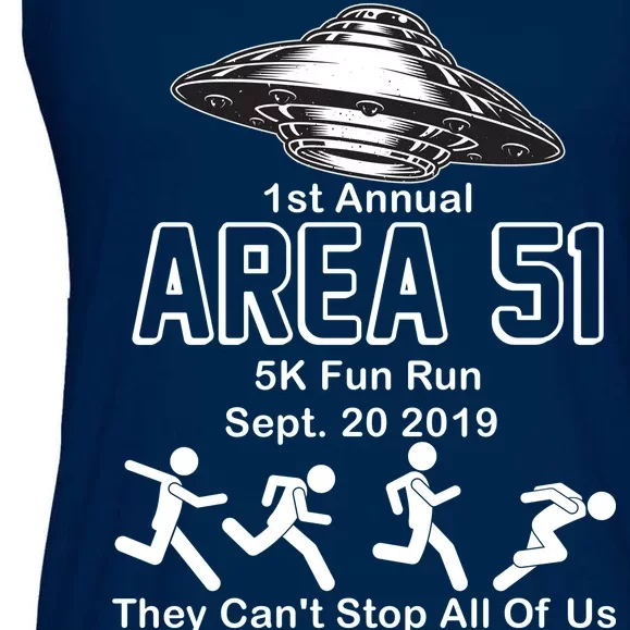 1st Annual Area 51 Fun Run Sept. 20, 2019 Ladies Essential Flowy Tank