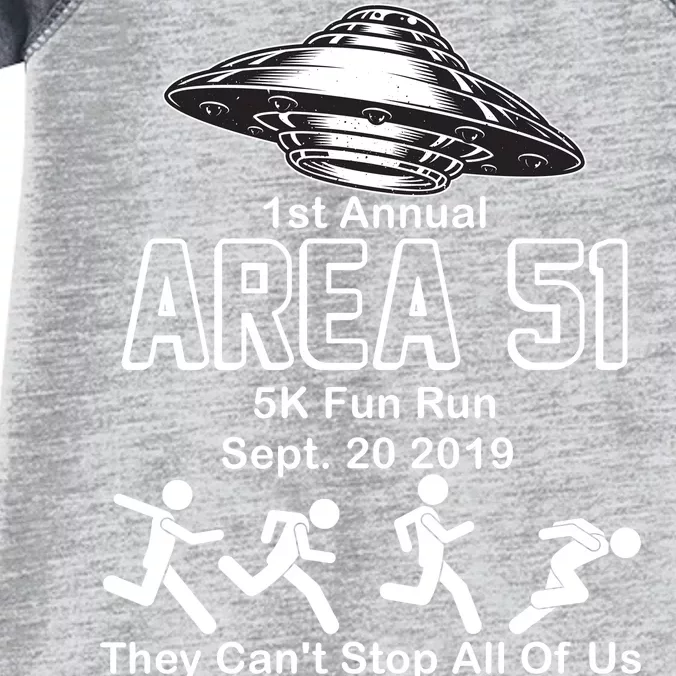 1st Annual Area 51 Fun Run Sept. 20, 2019 Infant Baby Jersey Bodysuit