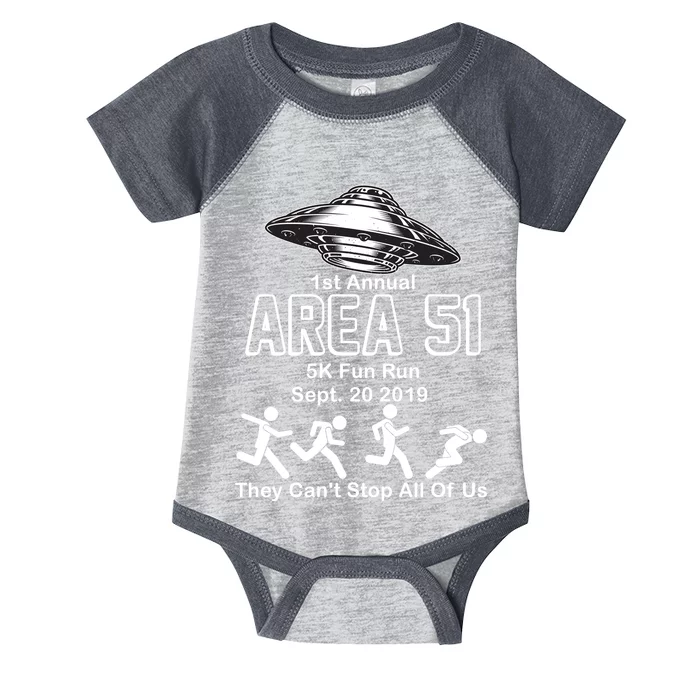 1st Annual Area 51 Fun Run Sept. 20, 2019 Infant Baby Jersey Bodysuit