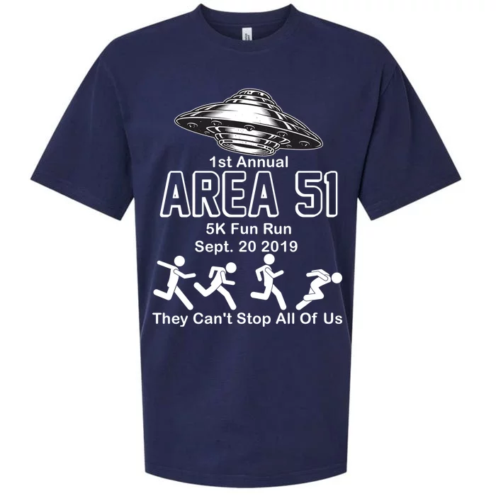 1st Annual Area 51 Fun Run Sept. 20, 2019 Sueded Cloud Jersey T-Shirt