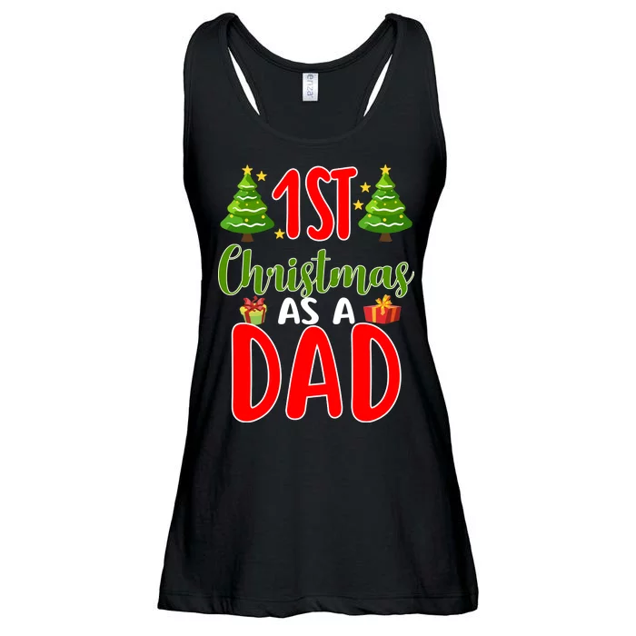 1st Christmas As A Dad Ladies Essential Flowy Tank