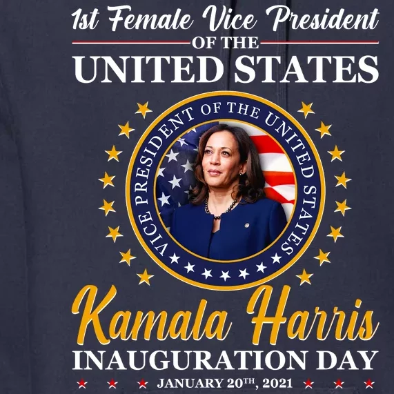 1st First Female Vice President of the United States Kamala Harris Premium Hoodie