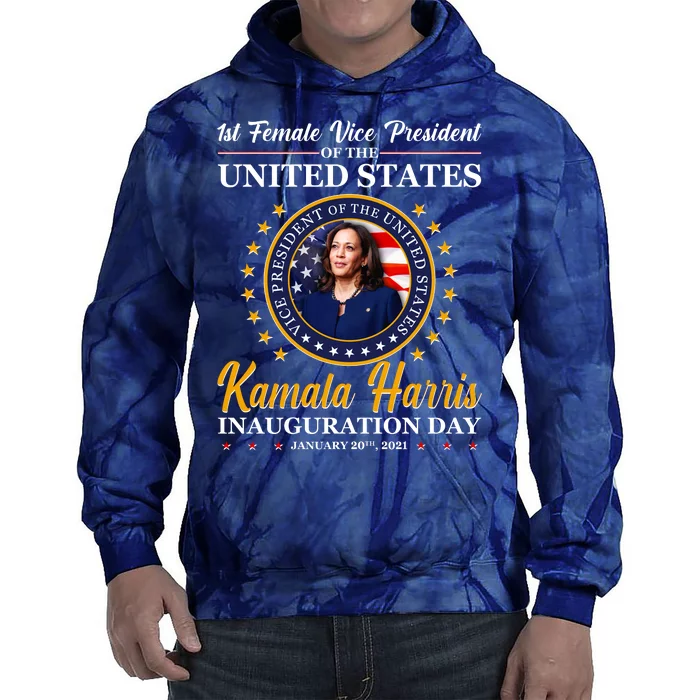 1st First Female Vice President of the United States Kamala Harris Tie Dye Hoodie