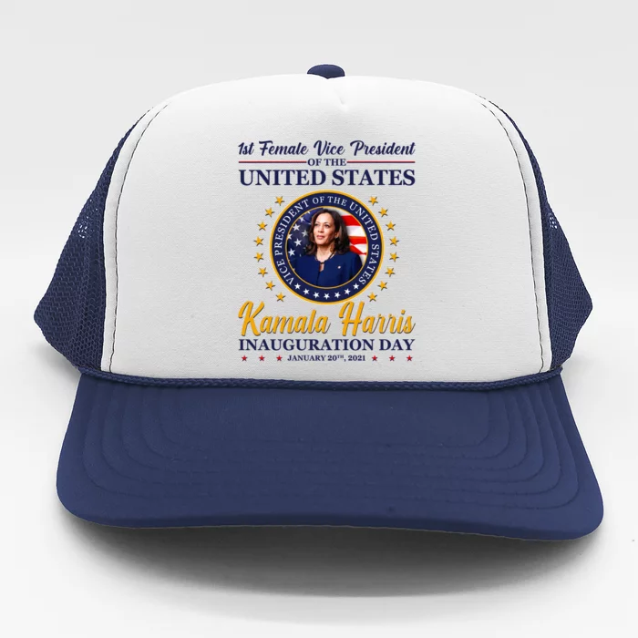 1st First Female Vice President of the United States Kamala Harris Trucker Hat