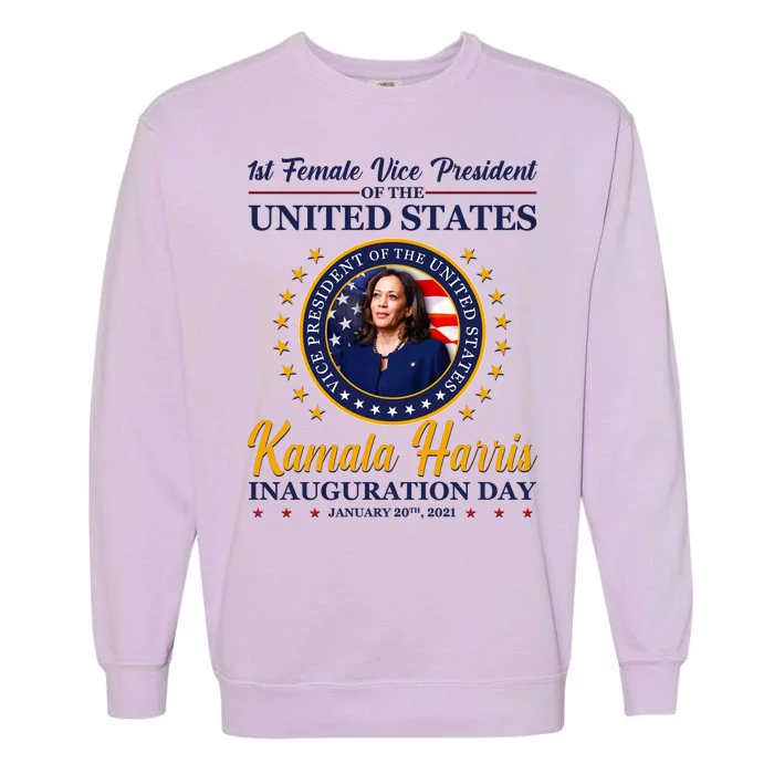 1st First Female Vice President of the United States Kamala Harris Garment-Dyed Sweatshirt