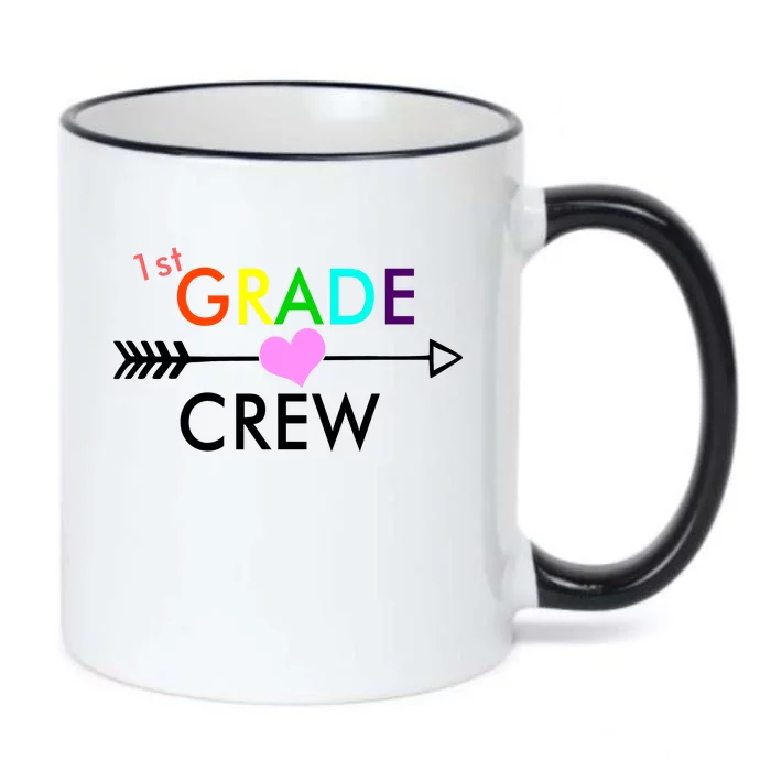 1st Grade Crew Arrow Heart Black Color Changing Mug