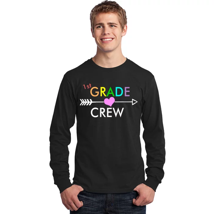 1st Grade Crew Arrow Heart Long Sleeve Shirt