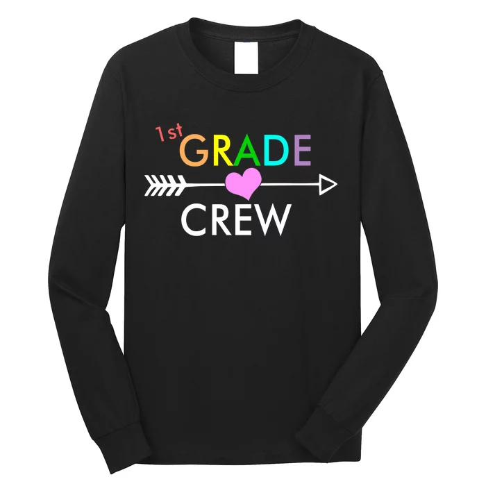 1st Grade Crew Arrow Heart Long Sleeve Shirt