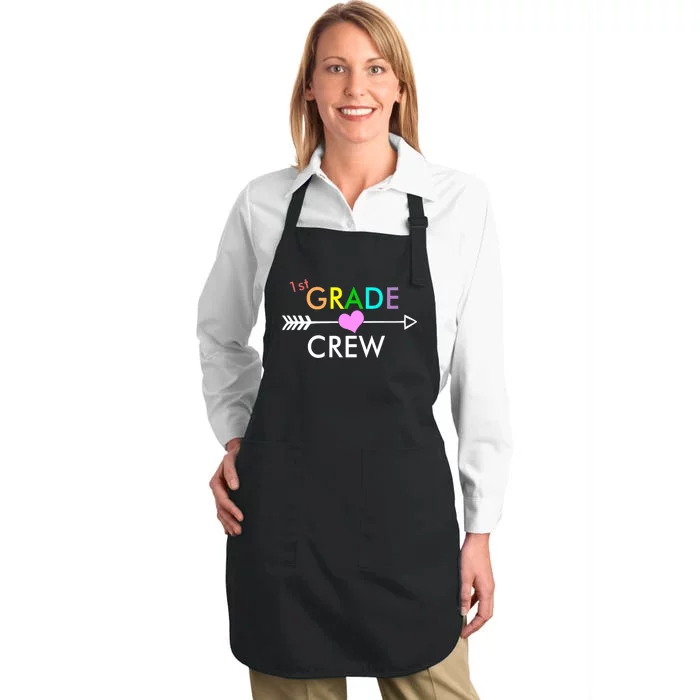 1st Grade Crew Arrow Heart Full-Length Apron With Pocket