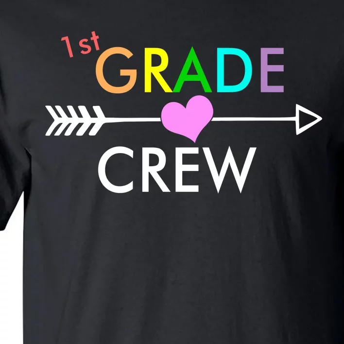 1st Grade Crew Arrow Heart Tall T-Shirt