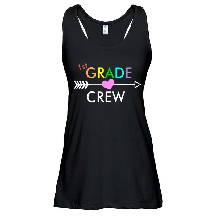 1st Grade Crew Arrow Heart Ladies Essential Flowy Tank