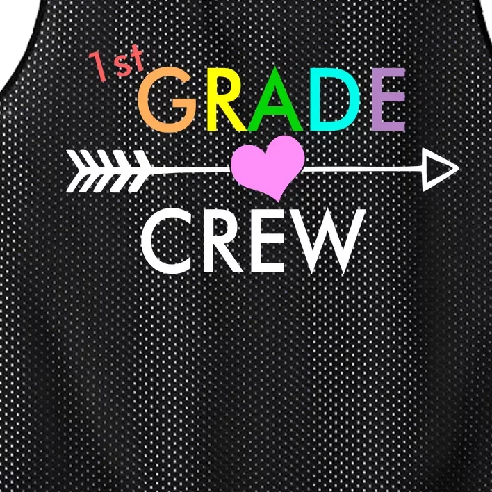 1st Grade Crew Arrow Heart Mesh Reversible Basketball Jersey Tank