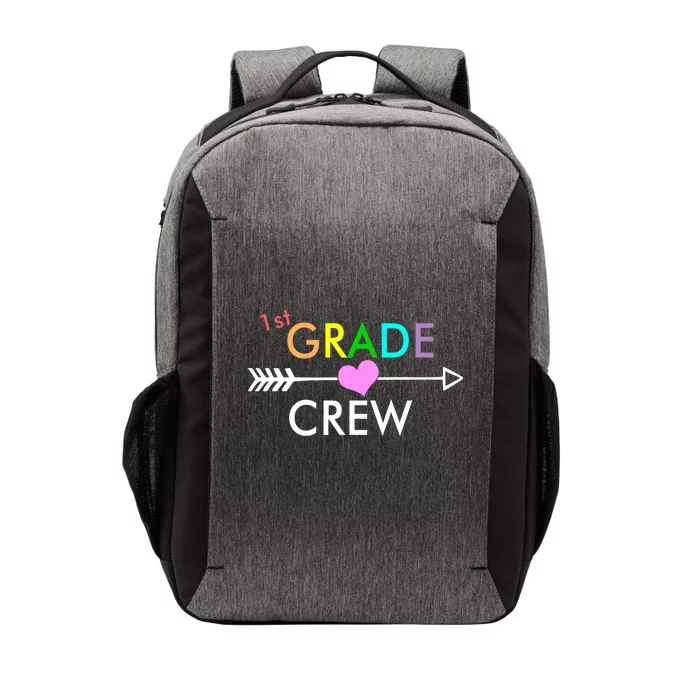 1st Grade Crew Arrow Heart Vector Backpack