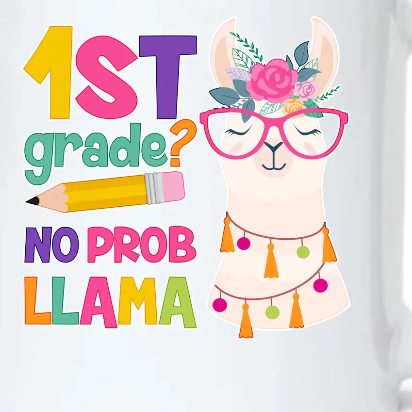 1st Grade? No Prob Llama Black Color Changing Mug