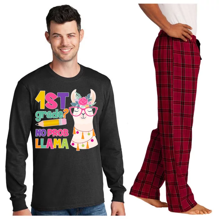 1st Grade? No Prob Llama Long Sleeve Pajama Set