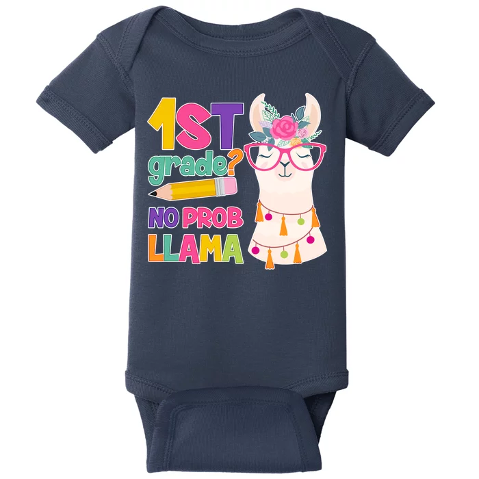 1st Grade? No Prob Llama Baby Bodysuit