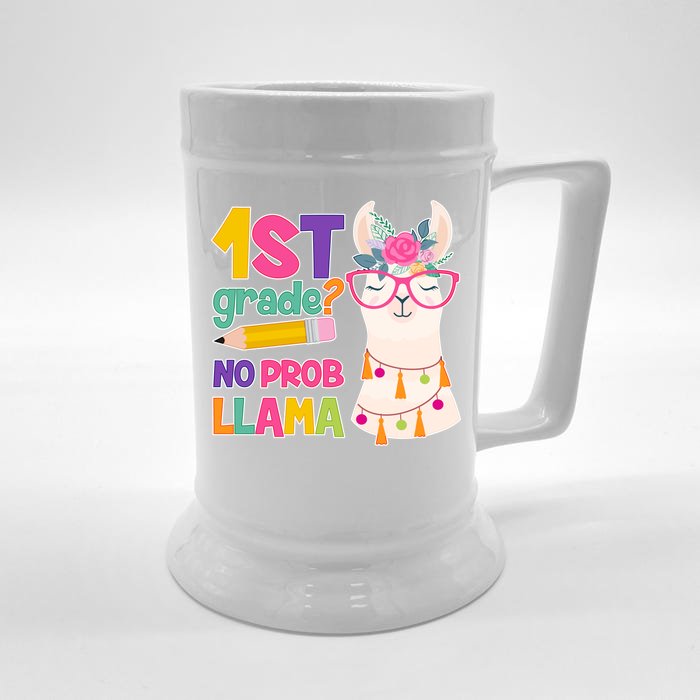 1st Grade? No Prob Llama Front & Back Beer Stein