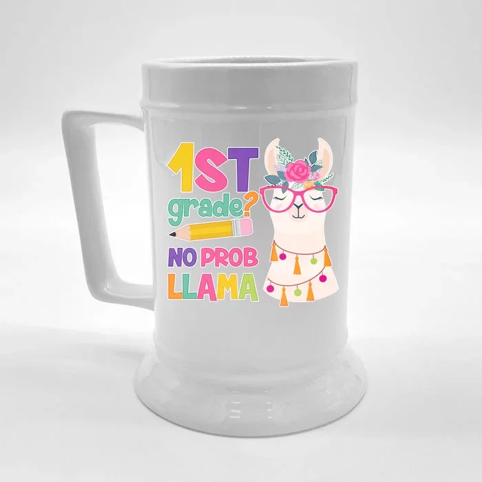 1st Grade? No Prob Llama Front & Back Beer Stein