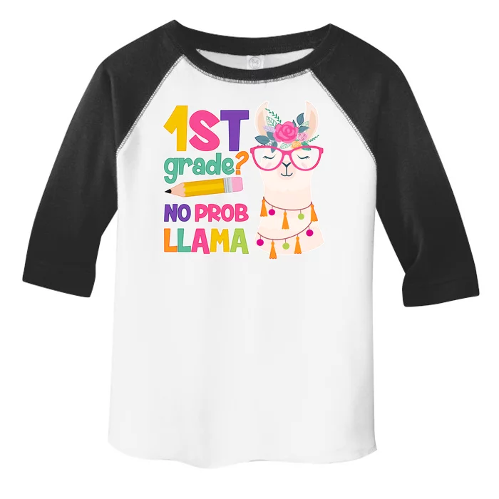 1st Grade? No Prob Llama Toddler Fine Jersey T-Shirt