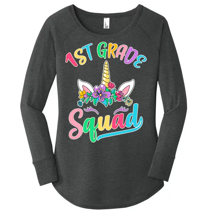 1st Grade Unicorn Squad Women's Perfect Tri Tunic Long Sleeve Shirt